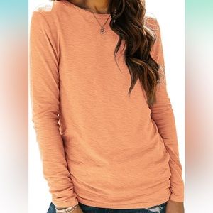 Orange Long Sleeve Top